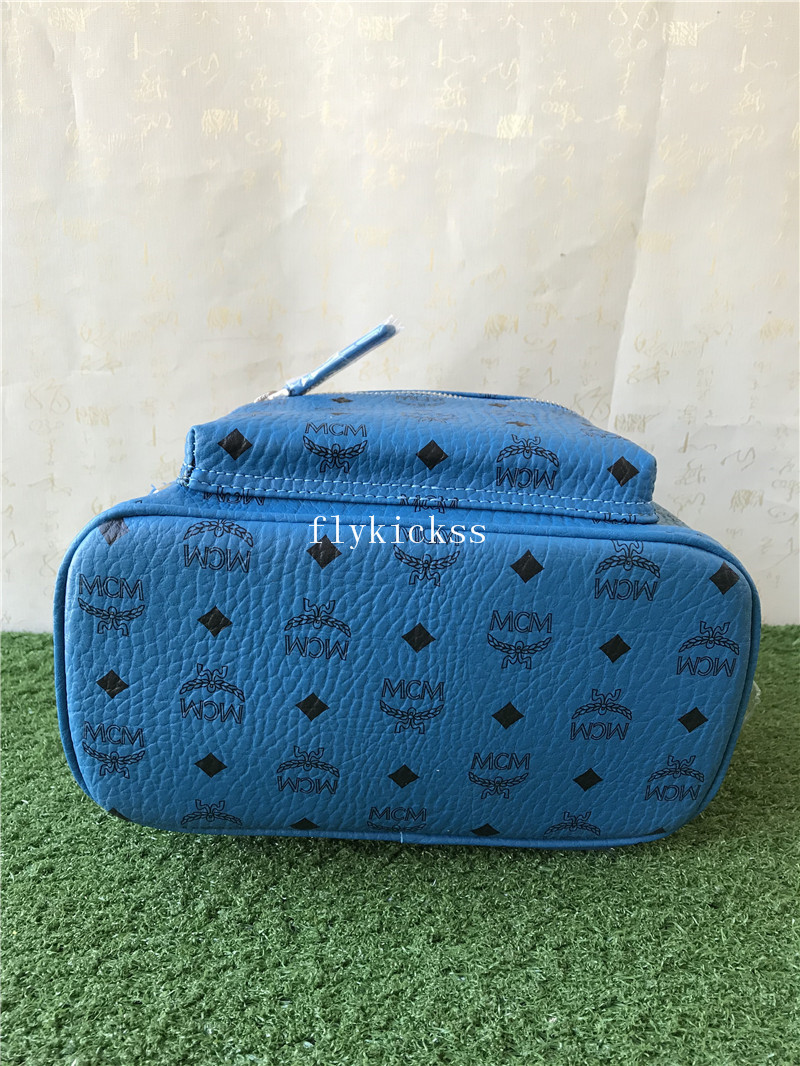 MCM Blue Backpack